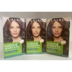 (3) Clairol Natural Instincts Vegan Color 5BZ Medium Bronze Brown NO AMMONIA
